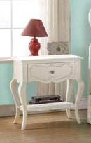 Edalene Pearl White Nightstand - Furniture Now (CA)