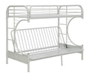Eclipse White Bunk Bed (Twin XL/Queen/Futon) - Furniture Now (CA)