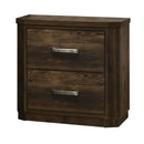 Elettra Rustic Walnut Nightstand - Furniture Now (CA)