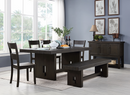 Haddie Distressed Walnut Dining Table - Furniture Now (CA)