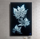 Hadrias Smoky Glass & Faux Crystal Wall Art (LED) - Furniture Now (CA)