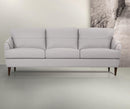 Helena Pearl Gray Leather Sofa - Furniture Now (CA)