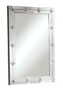 Hessa Mirrored & Faux Rhinestones Wall Decor - Furniture Now (CA)