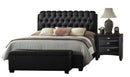 Ireland II Black PU Eastern King Bed - Furniture Now (CA)