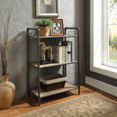 Itzel Antique Oak & Sandy Gray Bookshelf - Furniture Now (CA)