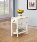 Jeana White Side Table - Furniture Now (CA)