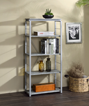 Jurgen Faux Concrete & Silver Bookshelf - Furniture Now (CA)
