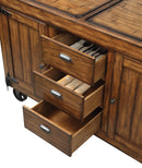 Kabili Antique Tobacco Kitchen Cart - Furniture Now (CA)