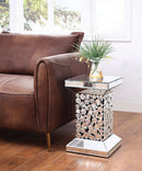Kachina Mirrored & Faux Gems End Table - Furniture Now (CA)