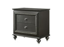 Kaitlyn Metallic Gray Nightstand - Furniture Now (CA)