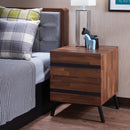 Karine Walnut & Black End Table - Furniture Now (CA)