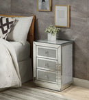 Lavina Mirrored & Faux Diamonds Accent Table - Furniture Now (CA)