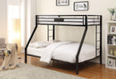 Limbra Sandy Black Bunk Bed (Twin XL/Queen) - Furniture Now (CA)