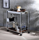 Lisses Chrome Serving Cart - Furniture Now (CA)
