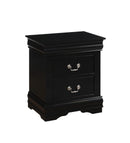 Louis Philippe Black Nightstand - Furniture Now (CA)