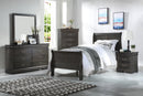Louis Philippe Dark Gray Full Bed - Furniture Now (CA)