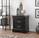 Louis Philippe III Black Nightstand - Furniture Now (CA)