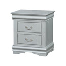 Louis Philippe Platinum Nightstand - Furniture Now (CA)