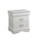 Louis Philippe White Nightstand - Furniture Now (CA)