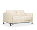 Malaga Cream Leather Loveseat - Furniture Now (CA)