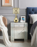 Maisha Mirrored & Faux Crystals Accent Table - Furniture Now (CA)
