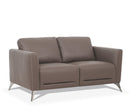 Malaga Taupe Leather Loveseat - Furniture Now (CA)