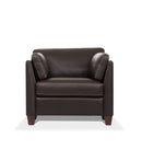 Matias Chocolate Leather Chair - Furniture Now (CA)