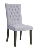 Merel Gray Linen & Gray Oak Side Chair - Furniture Now (CA)