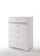 Naima II White High Gloss Chest - Furniture Now (CA)