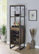Narik Weathered Oak Wine Rack - Furniture Now (CA)