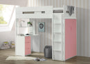 Nerice White & Pink Loft Bed - Furniture Now (CA)