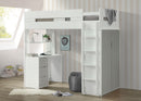 Nerice White & Gray Loft Bed - Furniture Now (CA)