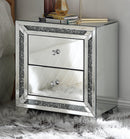 Noralie Mirrored & Faux Diamonds Accent Table - Furniture Now (CA)