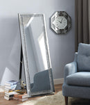 Noralie Mirrored & Faux Diamonds Accent Mirror (Floor) - Furniture Now (CA)
