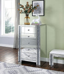 Noralie Mirrored & Faux Diamonds Chest - Furniture Now (CA)