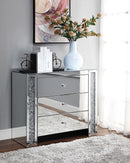 Noralie Mirrored & Faux Diamonds Console Table - Furniture Now (CA)