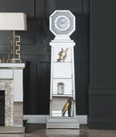 Noralie Mirrored & Faux Diamonds Grandfather Clock - Furniture Now (CA)