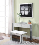 Noralie Mirrored & Faux Diamonds Vanity Desk - Furniture Now (CA)