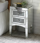 Nowles Mirrored & Faux Stones Accent Table - Furniture Now (CA)