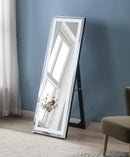 Nyoka Mirrored Floor Mirror (LED) - Furniture Now (CA)