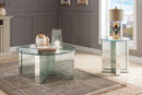 Nysa Mirrored & Faux Crystals Coffee Table - Furniture Now (CA)