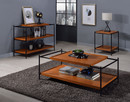 Oaken Honey Oak & Black Coffee Table - Furniture Now (CA)