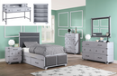 Orchest Gray PU & Gray Twin Bed - Furniture Now (CA)