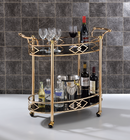 Ottesen Gold & Black Glass Serving Cart - Furniture Now (CA)