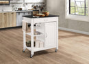 Ottawa Black & White Kitchen Cart - Furniture Now (CA)