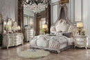 Picardy Fabric & Antique Pearl California King Bed - Furniture Now (CA)
