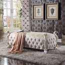 Picardy Fabric & Antique Pearl Bench - Furniture Now (CA)