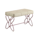 Priya II White & Light Purple Bench - Furniture Now (CA)