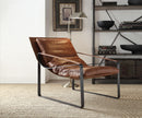 Quoba Cocoa Top Grain Leather Accent Chair - Furniture Now (CA)