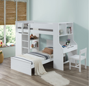 Ragna White Twin Bed - Furniture Now (CA)